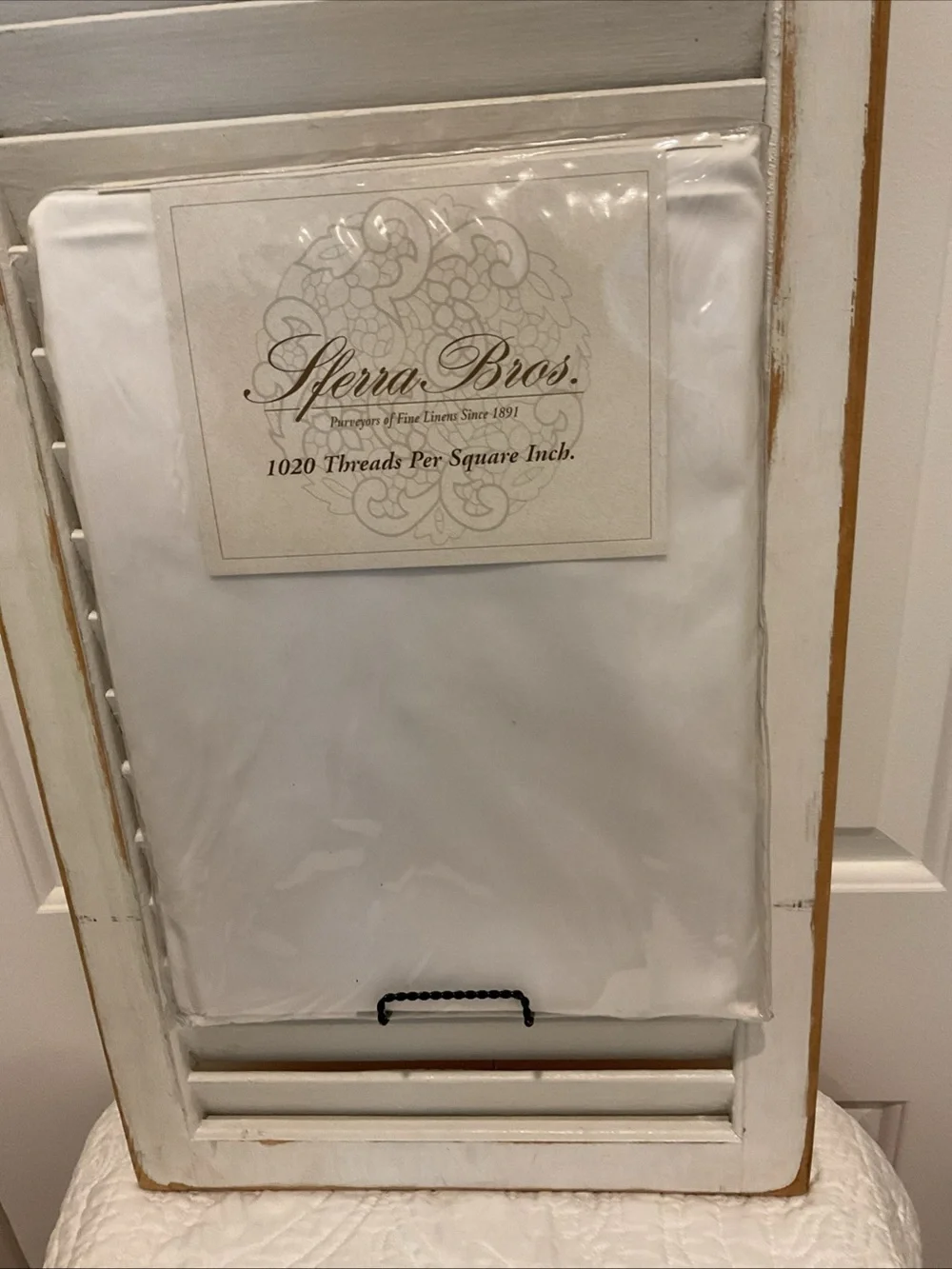 SFERRA Twin Fitted Sheet- 1020 Thread Count